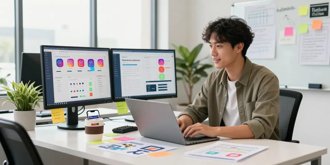 Boost your social media presence with instagram likes kaufen sofort in a modern marketing workspace.