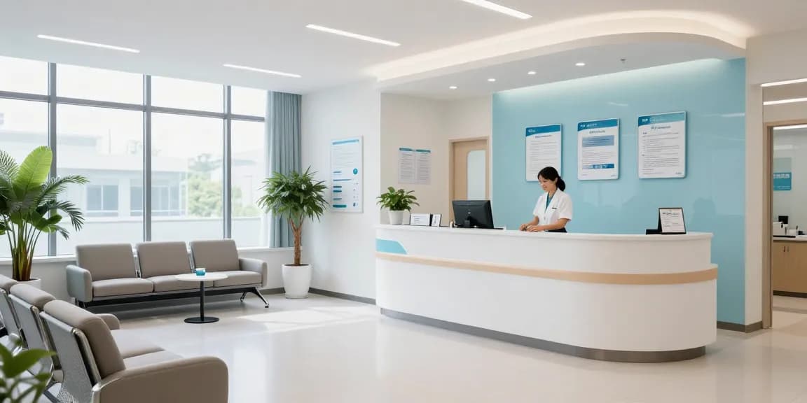 Medicaid prescription coverage resources in a modern healthcare clinic promoting patient care and medical services.