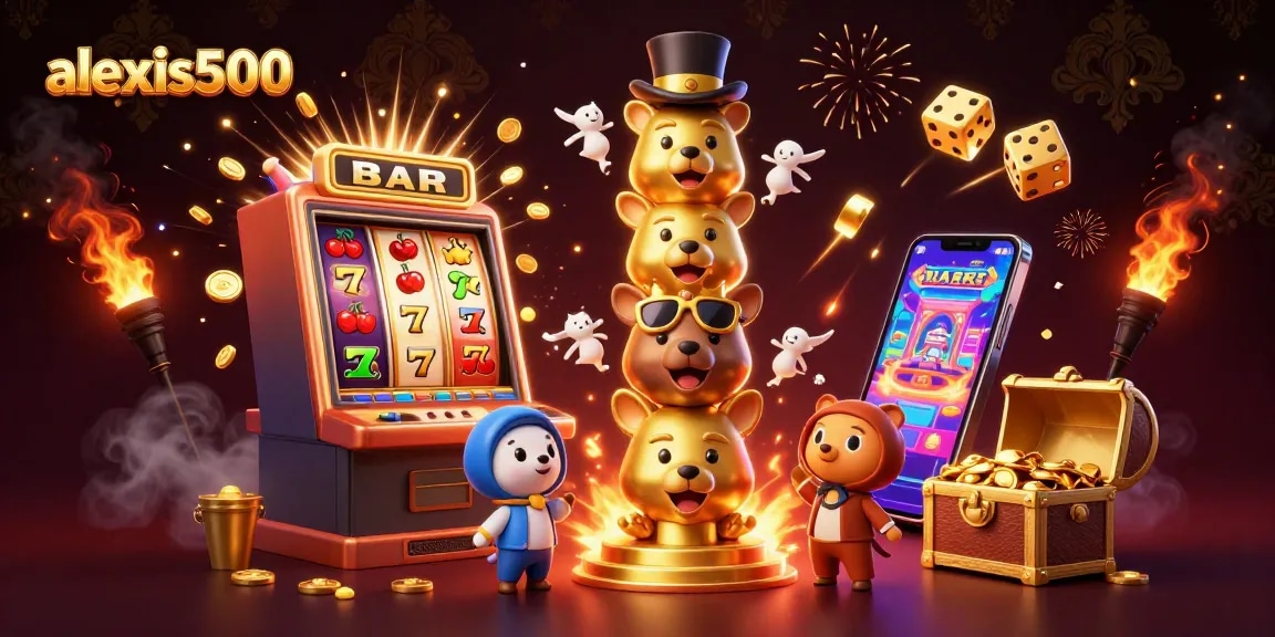 Spin the reels of alexis500's vibrant casino world filled with dynamic elements and rich visuals.