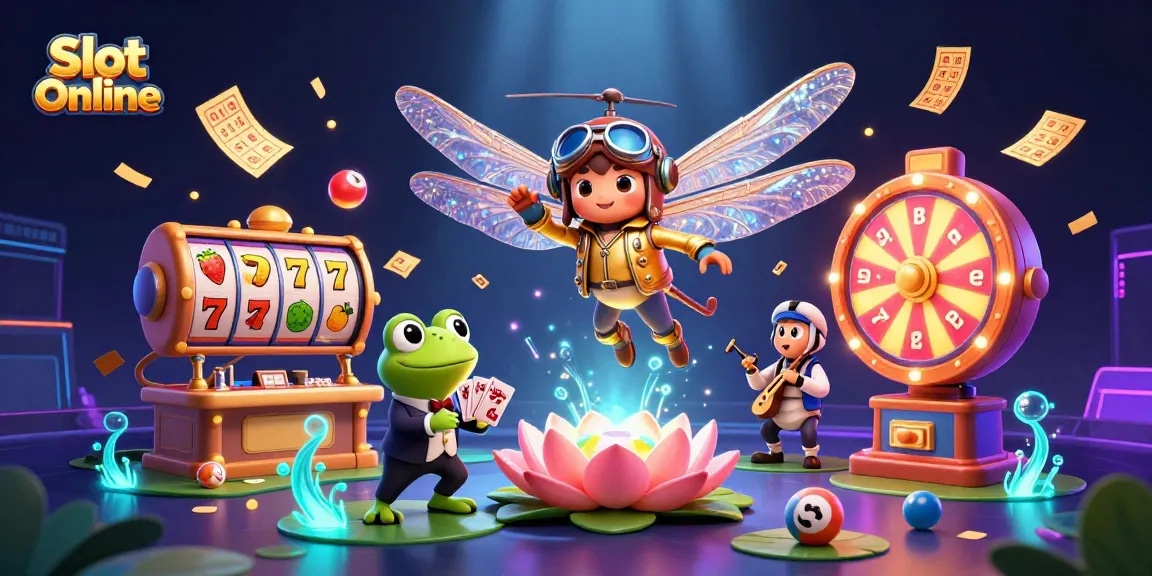 Spin vibrant Slot Online games with dynamic reels and lucky symbols in an exciting casino scene