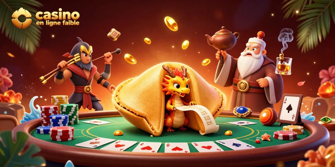 Essayez des jeux au casino en ligne fiable avec des dragons sages et des cookies en or.