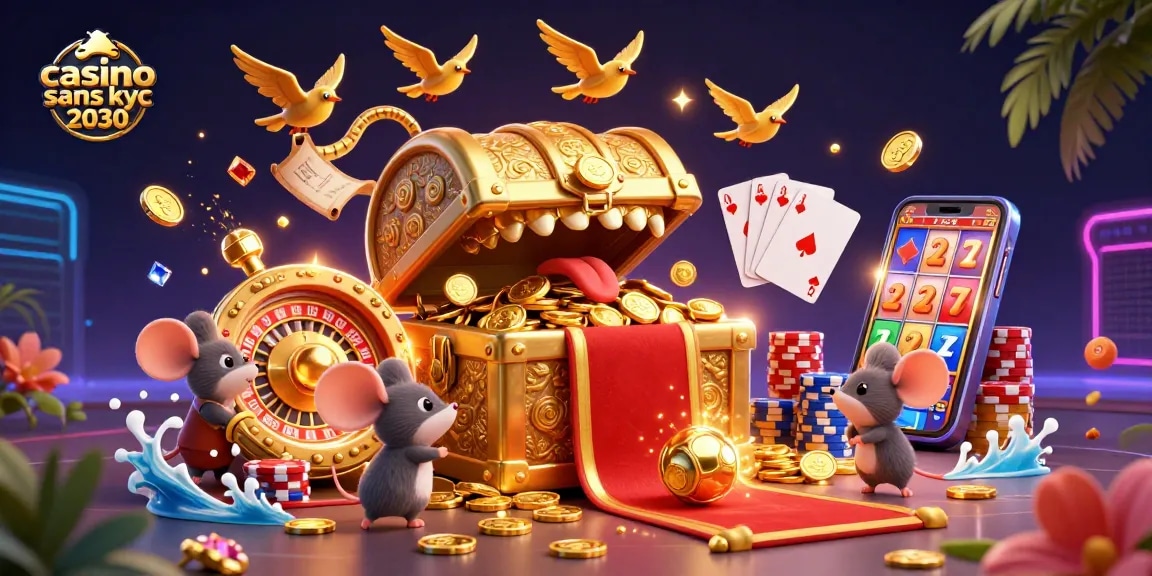 Profitez du casino sans KYC 2030 avec des jeux dynamiques et un trésor amusant.