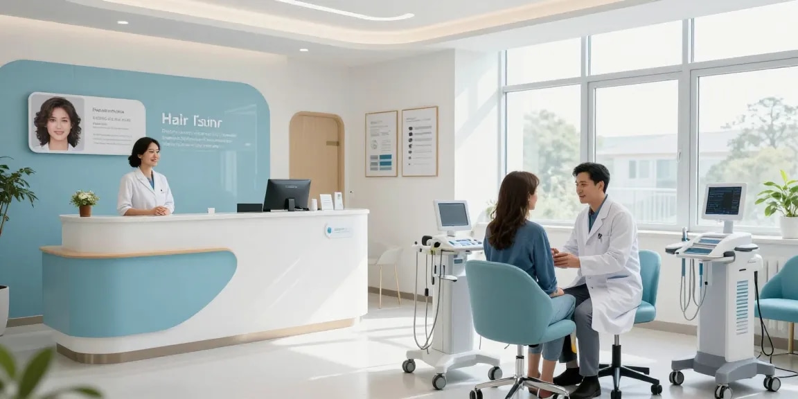 Hair transplant turkey consultation at a modern healthcare facility, showcasing patient care and expert medical services.