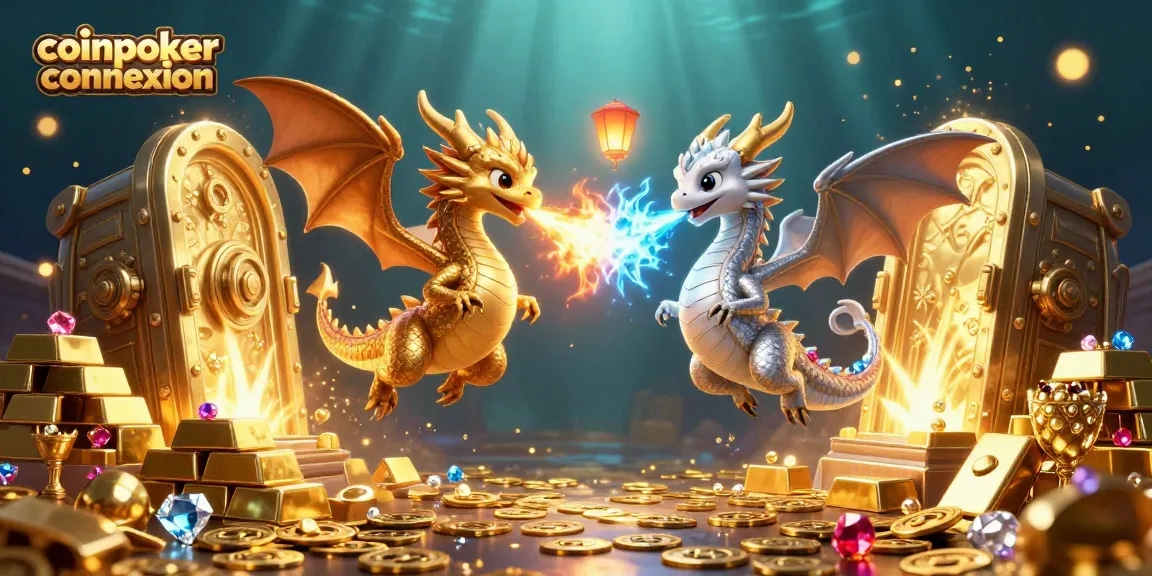 Jouez à la connexion coinpoker avec des dragons en vol, des trésors scintillants et une ambiance de casino.
