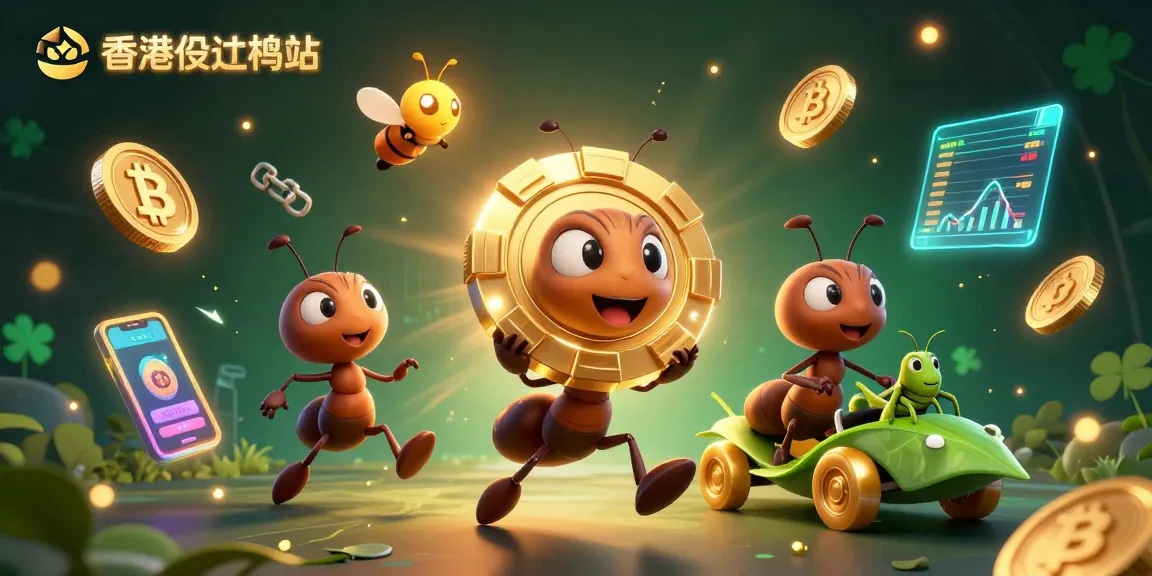 在香港投注網站中,螞蟻團隊攜帶超大金色撲克籌碼進行搶劫,並有萤火虫看守。