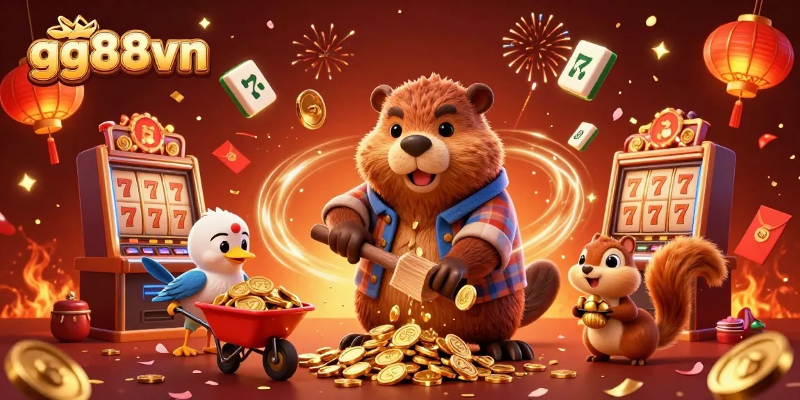 Experience thrilling gameplay with gg88vn's vibrant casino illustration featuring lively characters and rich game elements.