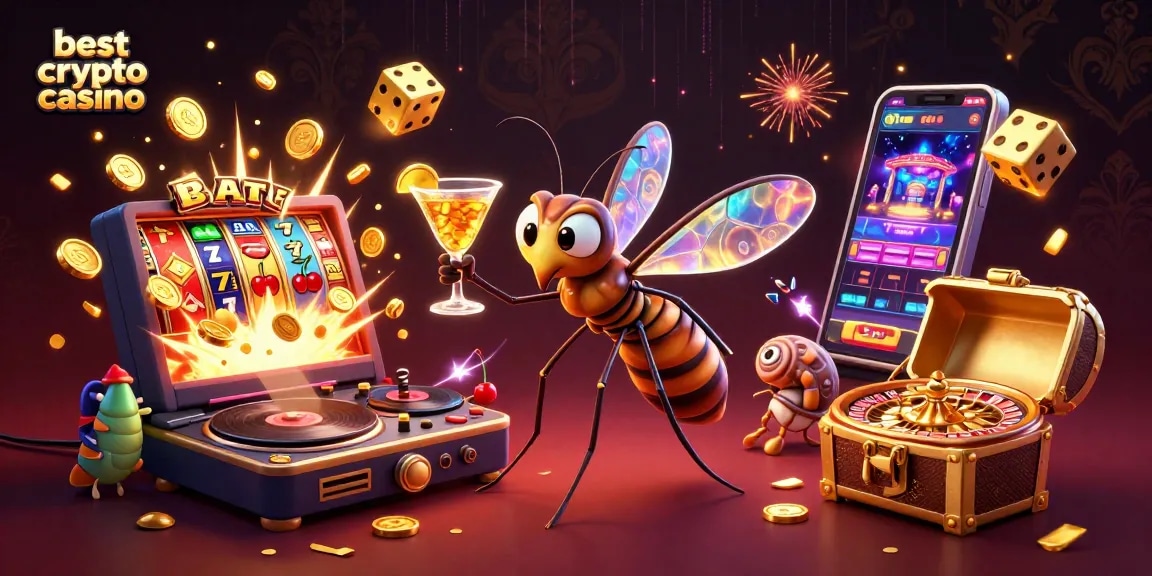 Scopri il miglior casino crypto con un cocktail dorato tra effetti di gioco e simboli fortunati.