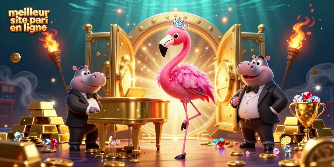 Parier sur le meilleur site pari en ligne avec ambiance de casino et décorations luxueuses.