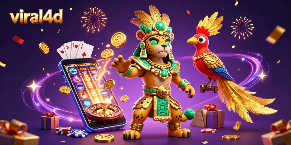 Bermain slot dengan viral4d, simbol keberuntungan dari penjudi terampil.