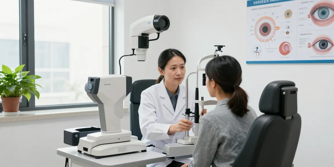 Patient undergoing eye examination at SNU Eye Clinic in Seoul, showcasing snuseoul's advanced vision correction.