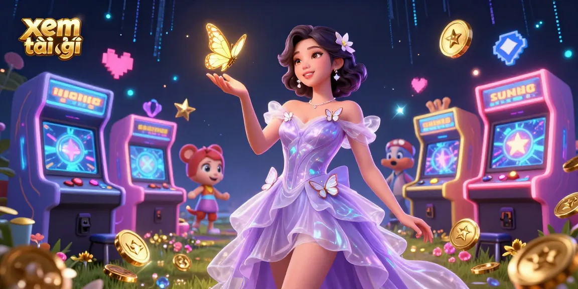 Experience gaming excitement with rich graphics and detailed illustration featuring xem tại đây alongside colorful casino elements.