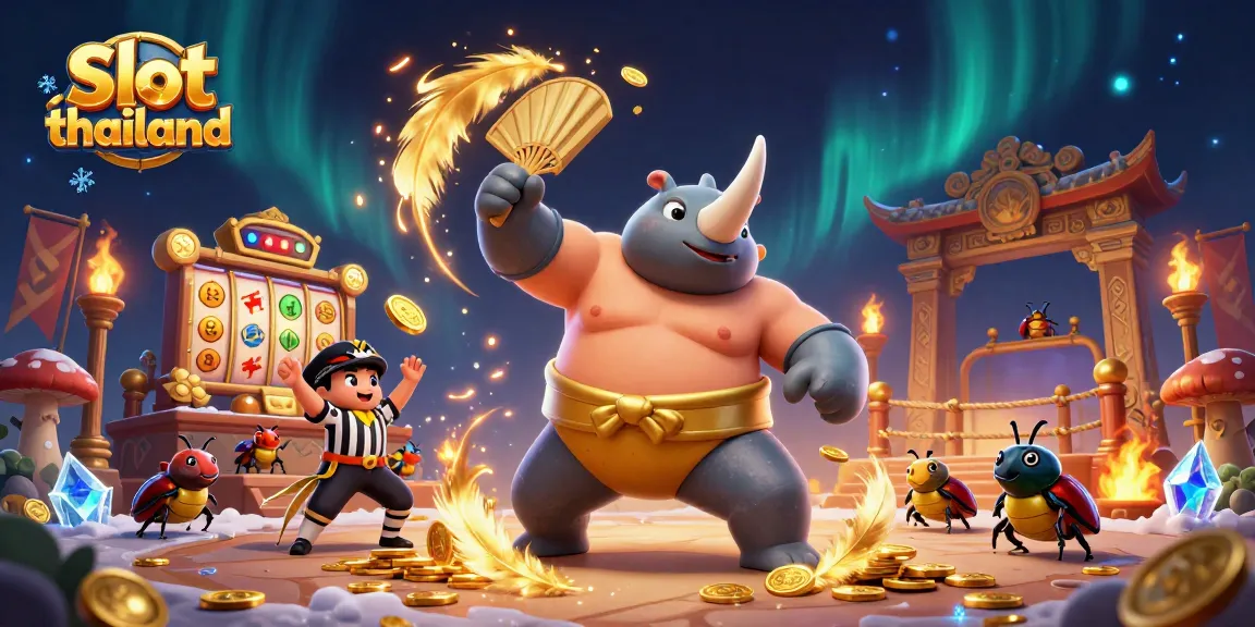 Experience thrilling slot thailand adventures with our exciting 3D beetle championship scene.