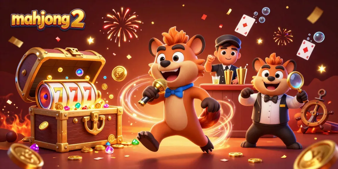 Experience winning moments in mahjong 2 with vibrant casino fun featuring hyenas in action.