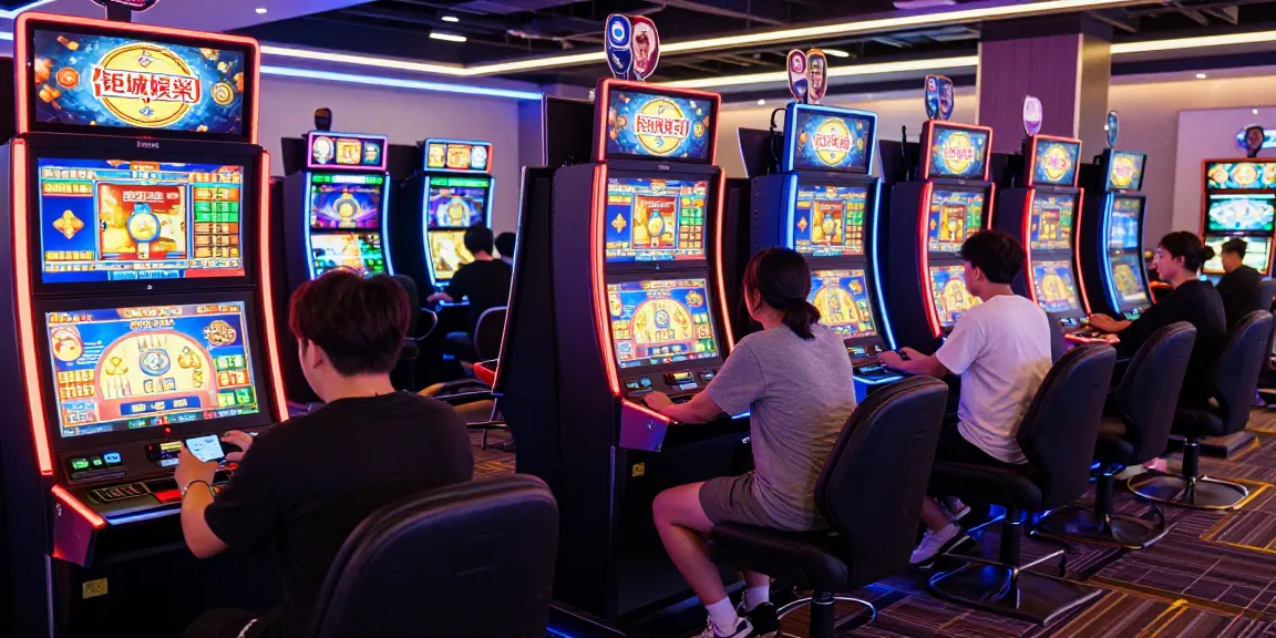 Exciting 鉅城娛樂 gaming experience with diverse players engaging in live dealer games and electronic slots.