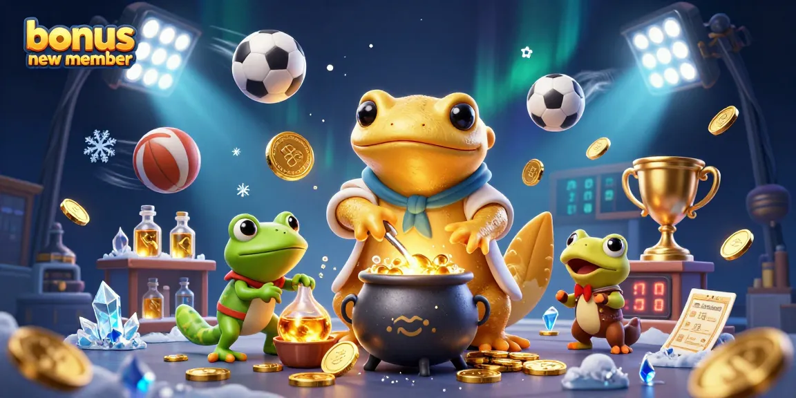 Engage in the excitement of gambling with the bonus new member promotions illustrated dynamically in a vibrant casino scene.