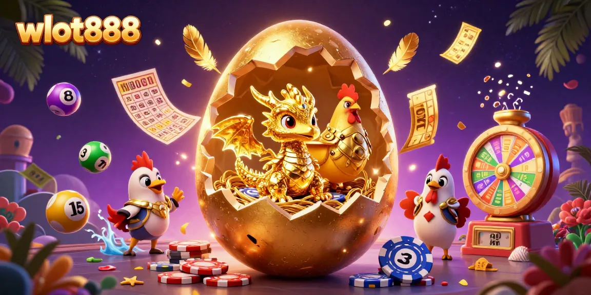 Menangkan permainan wslot888 dengan melihat baby dragon emas dan chip poker dalam ilustrasi yang memukau.